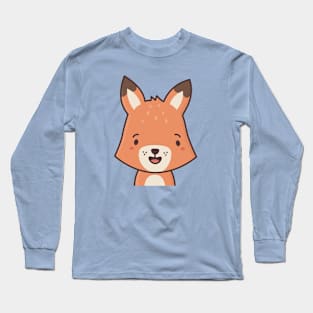 Kawaii & Cute Red Fox Long Sleeve T-Shirt